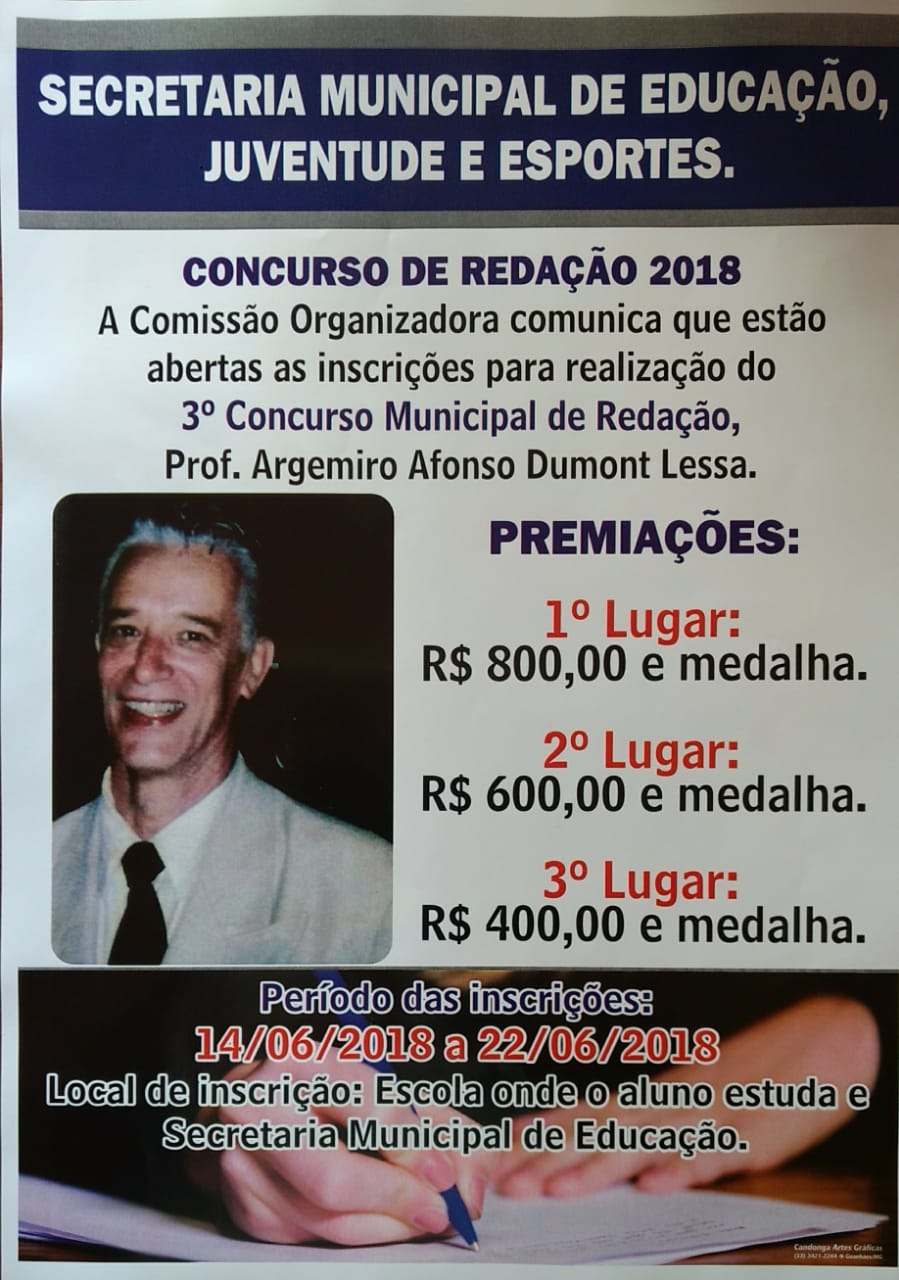 You are currently viewing Concurso de Redação 2018