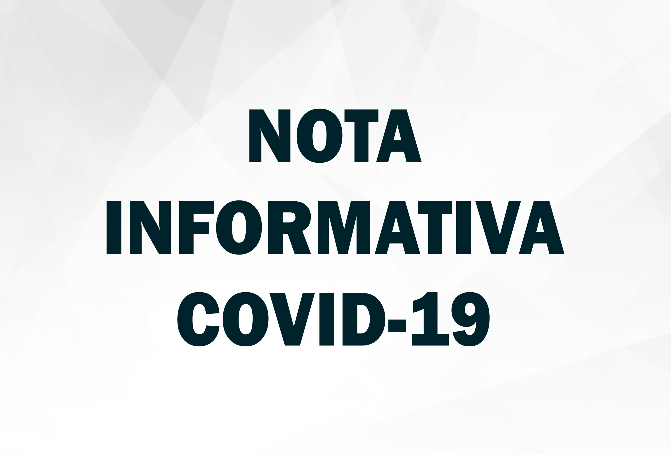 You are currently viewing NOTA INFORMATIVA Nº 25/2021 (COVID-19)