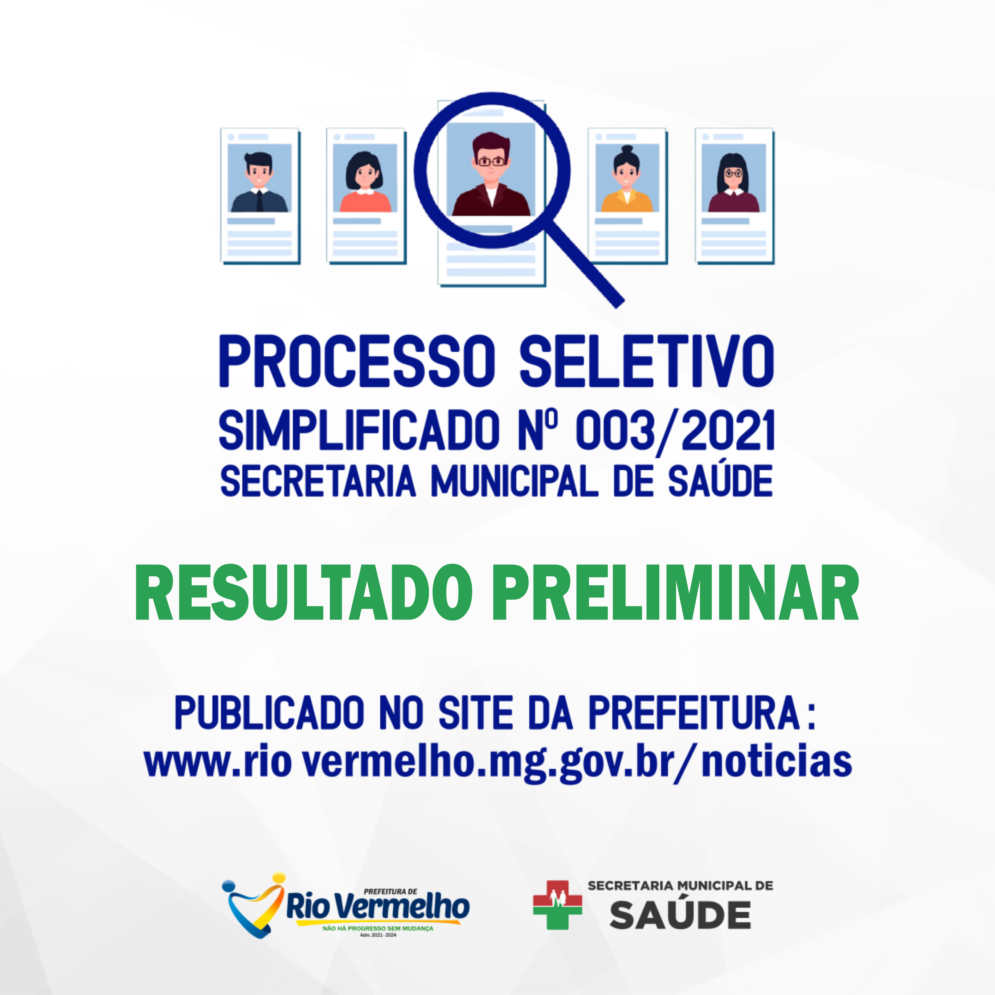 You are currently viewing RESULTADO PRELIMINAR DO PROCESSO SELETIVO SIMPLIFICADO Nº 003/2021 – SECRETARIA MUNICIPAL DE SAÚDE