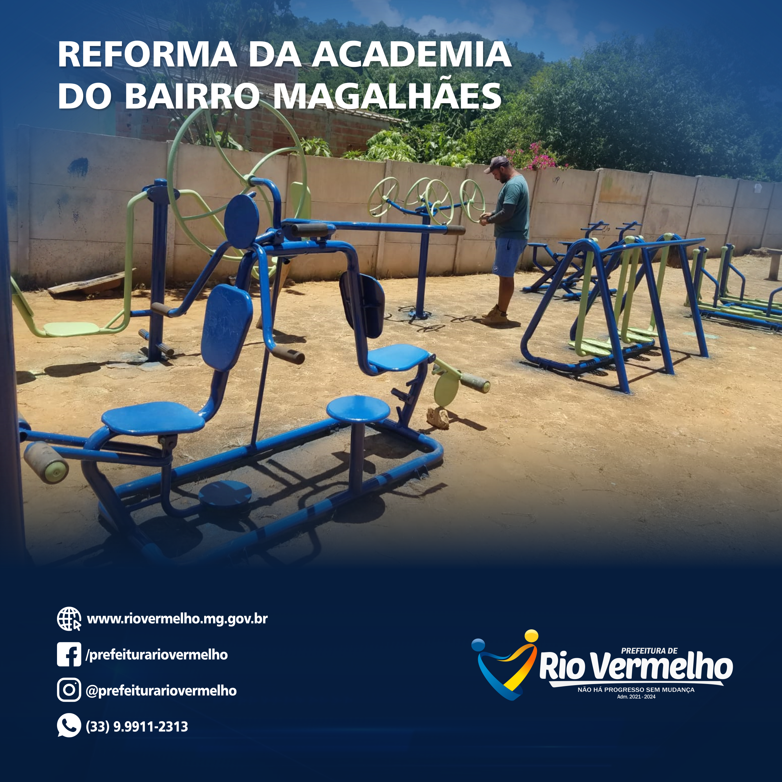 You are currently viewing PREFEITURA REALIZA REFORMA NA ACADEMIA DO BAIRRO MAGALHÃES