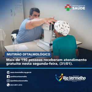 PREFEITURA REALIZA MUTIRÃO OFTALMOLÓGICO COM CONSULTAS GRATUITAS