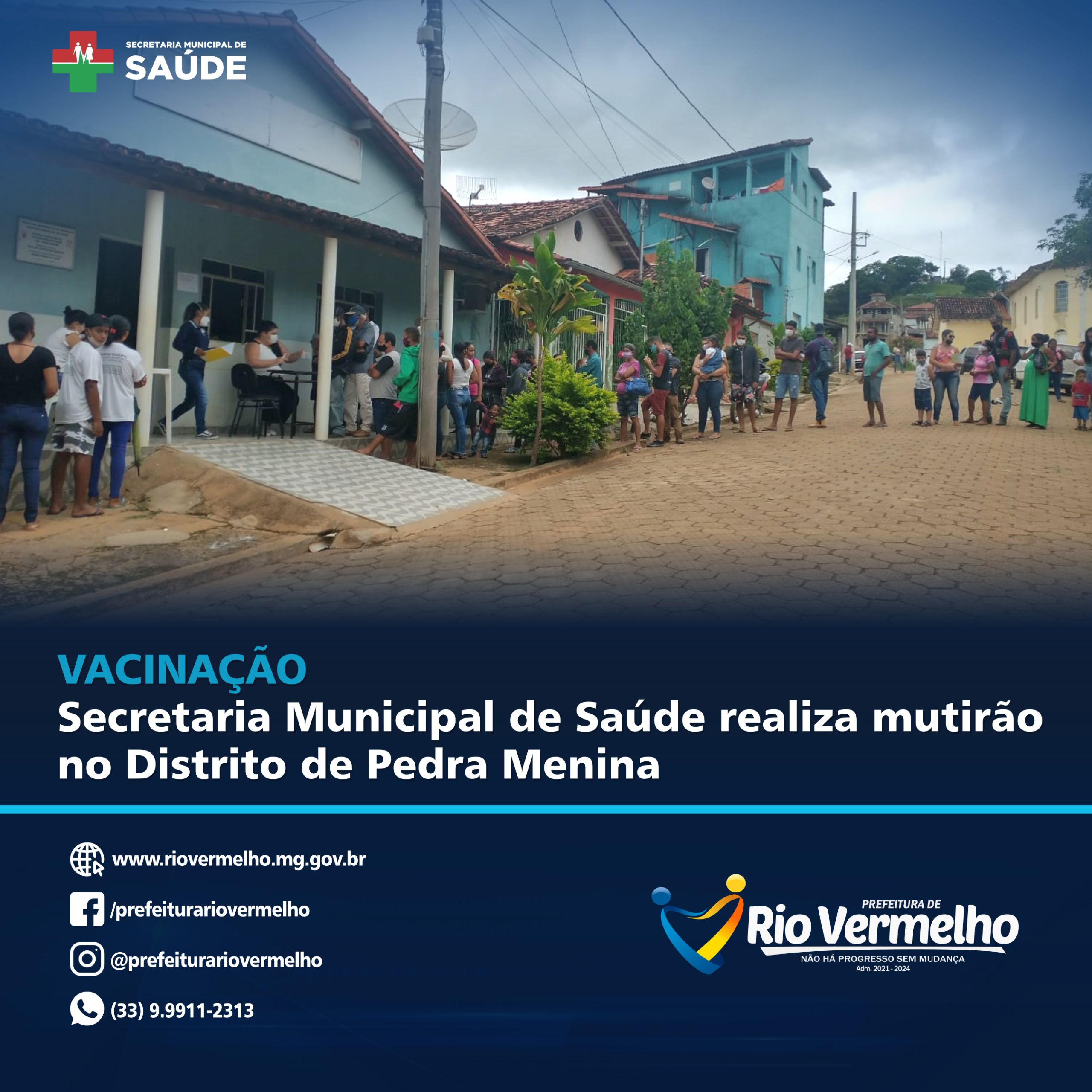 You are currently viewing VACINAÇÃO: Prefeitura realiza mutirão do distrito de Pedra Menina