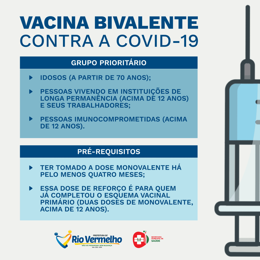 VACINA BIVALENTE CONTRA COVID-19 COMEÇA A SER APLICADA EM RIO VERMELHO