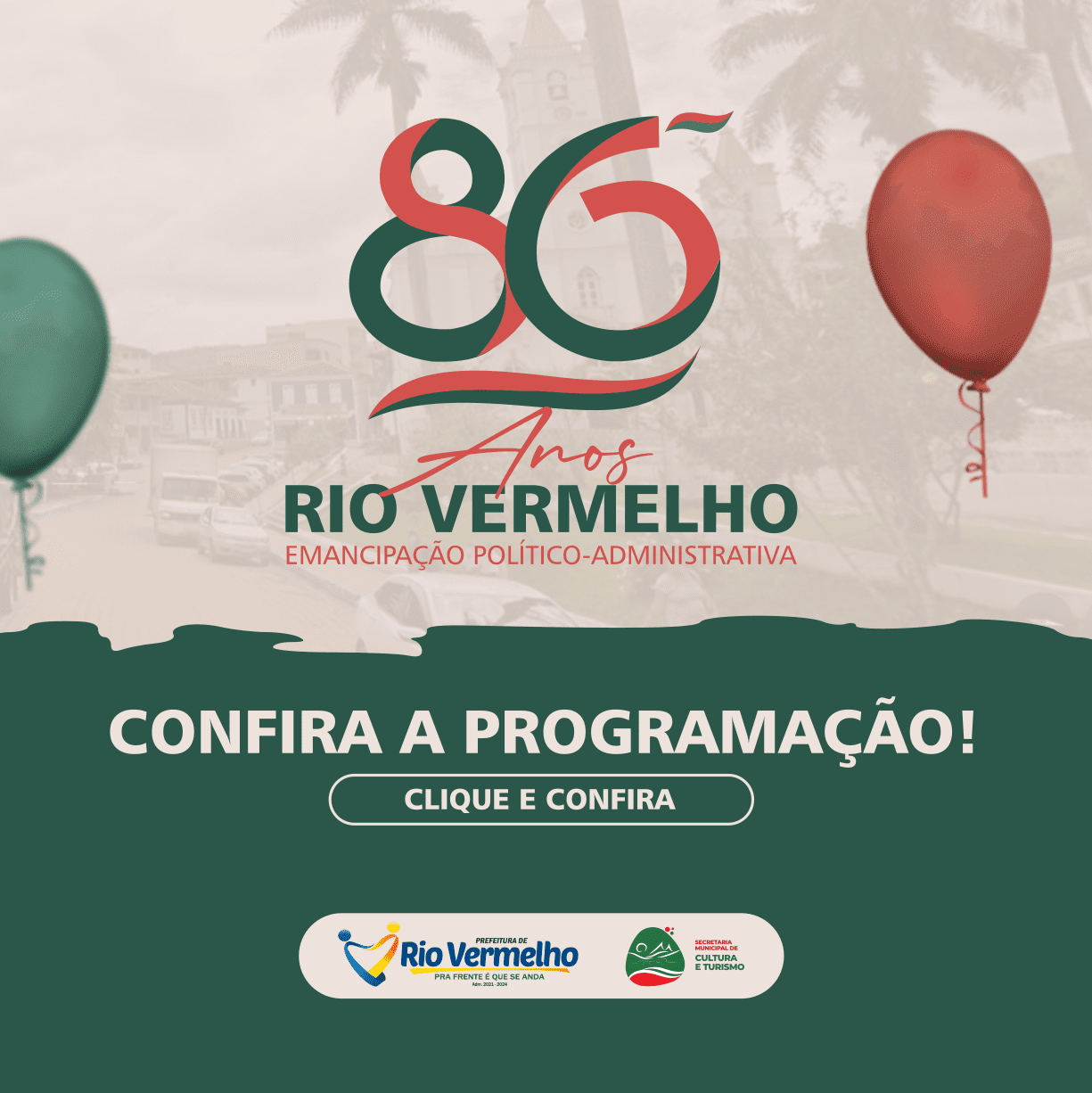 Você está visualizando atualmente RIO VERMELHO 86 ANOS – Confira a programação da festa do aniversário da cidade