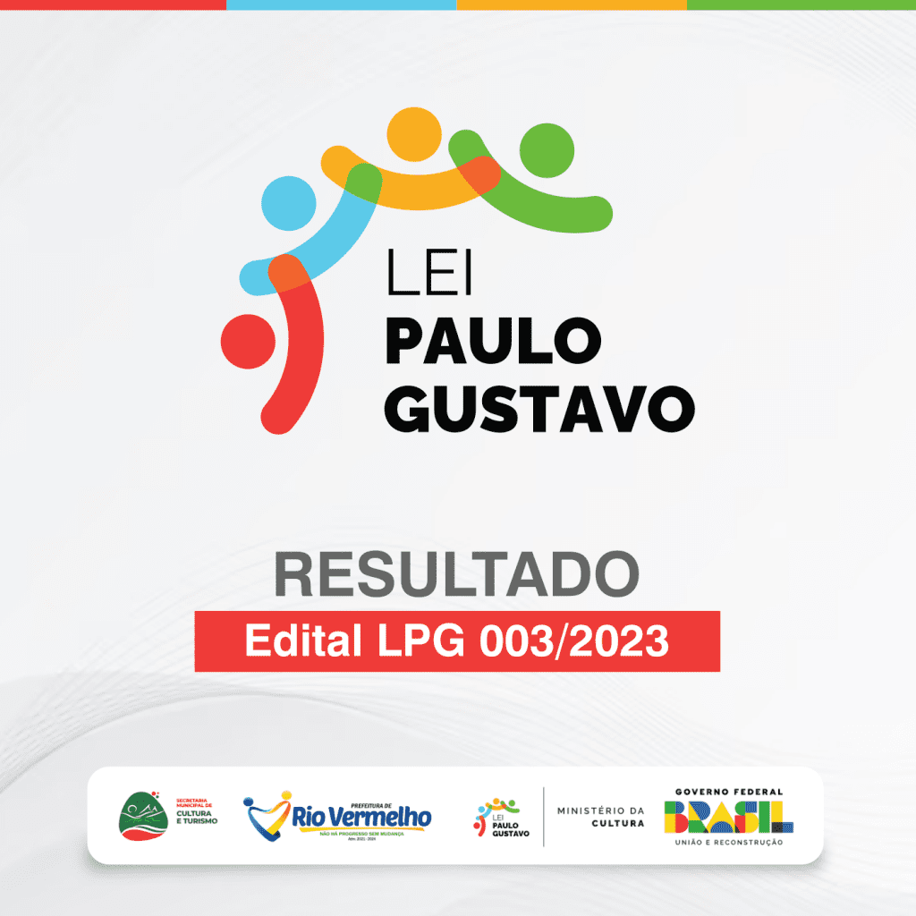 RESULTADO DO EDITAL DE CHAMAMENTO PÚBLICO Nº 003/2023 – LEI PAULO GUSTAVO – Premiação