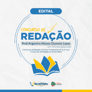 EDITAL Nº 001/2024 – Concurso de Redação “Prof. Argemiro Afonso Dumont Lessa”