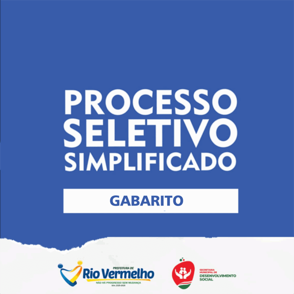 PROCESSO SELETIVO SIMPLIFICADO Nº. 001/2025 – GABARITO
