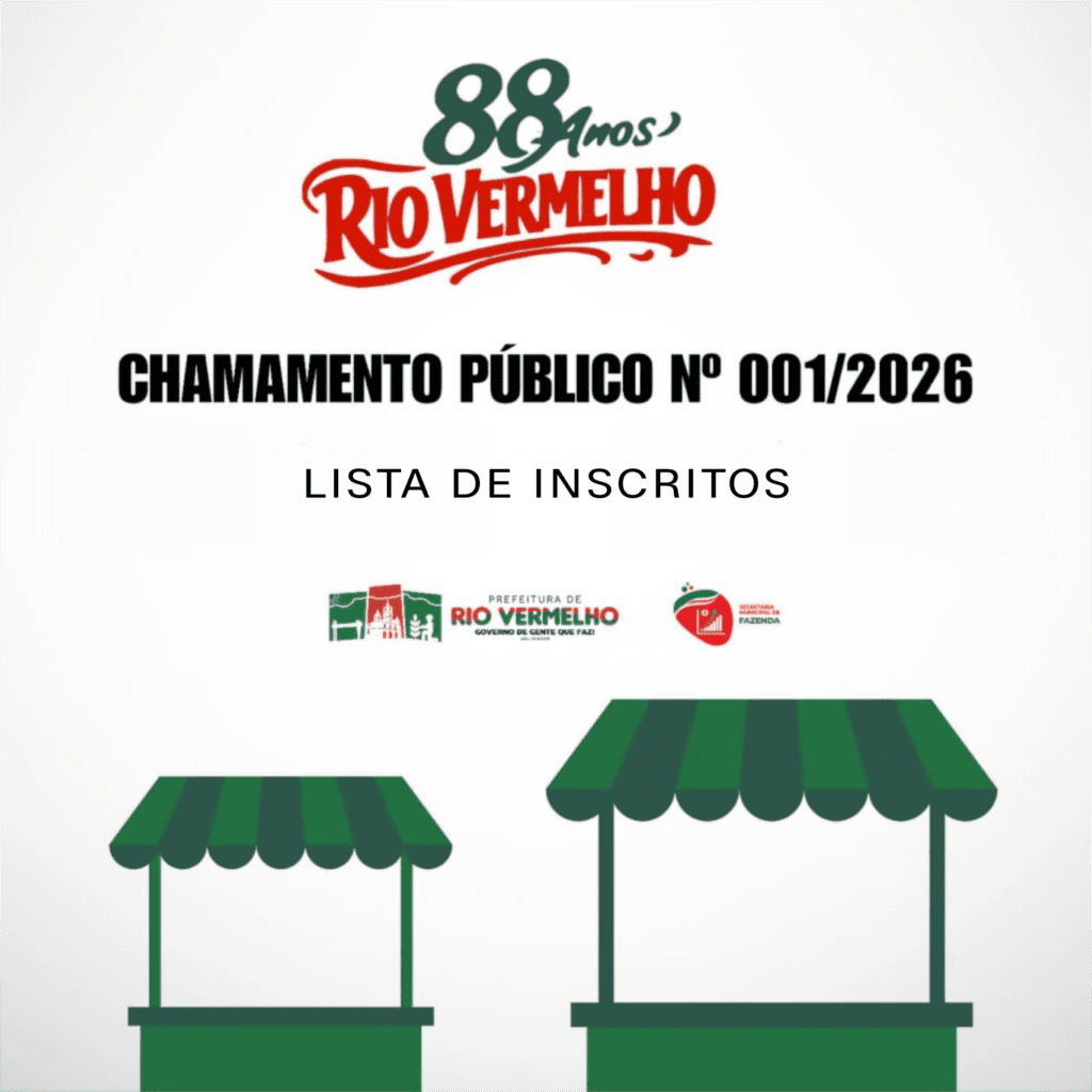 Chamamento Público nº 001/2026 – Lista de inscritos